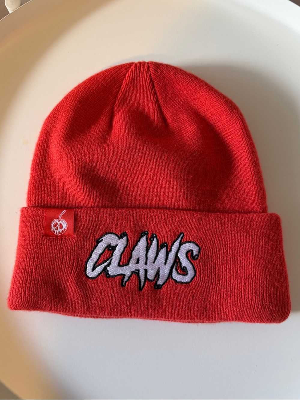 “Sandy Claws” Red Beanie by Cakeworthy